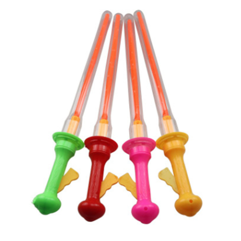 Wholesale of outdoor manual large sword-blowing bubble sticks, machine guns, concentrated liquid version of magic bubble swords for children's toys Item Picture