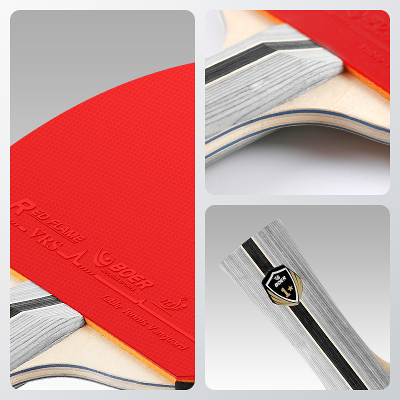 Boer 1-star finished table tennis racket practice rubber student family table tennis racket horizontal and vertical racket table tennis racket ppq Specification image