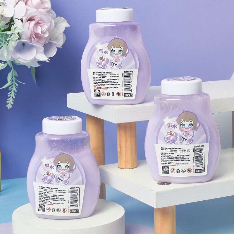 新款葡萄果酱water slime儿童史莱姆网红泡泡解压水晶泥无毒安全不粘批发