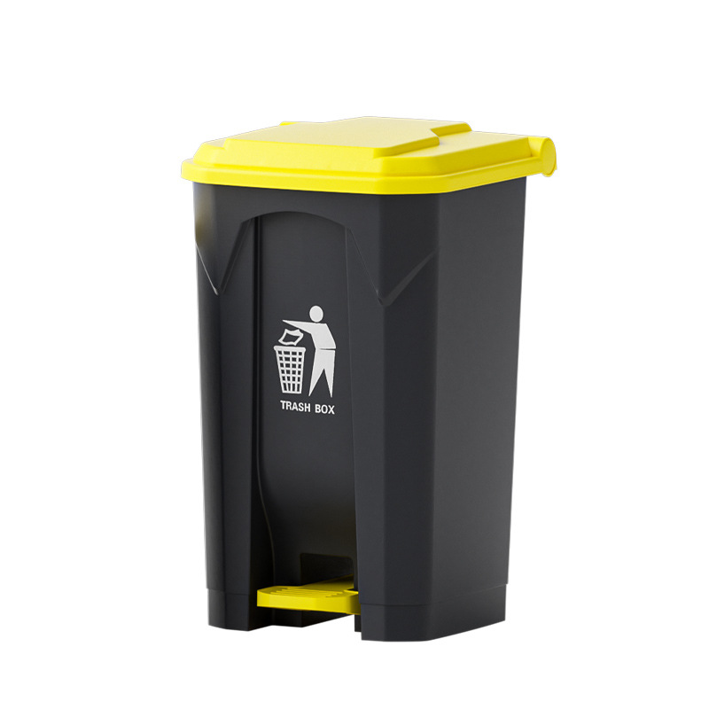 Large household trash cans with LIDS, foot-pedal type, commercial foot-pedal, kitchen classified trash cans, hotel and office Application Scenario