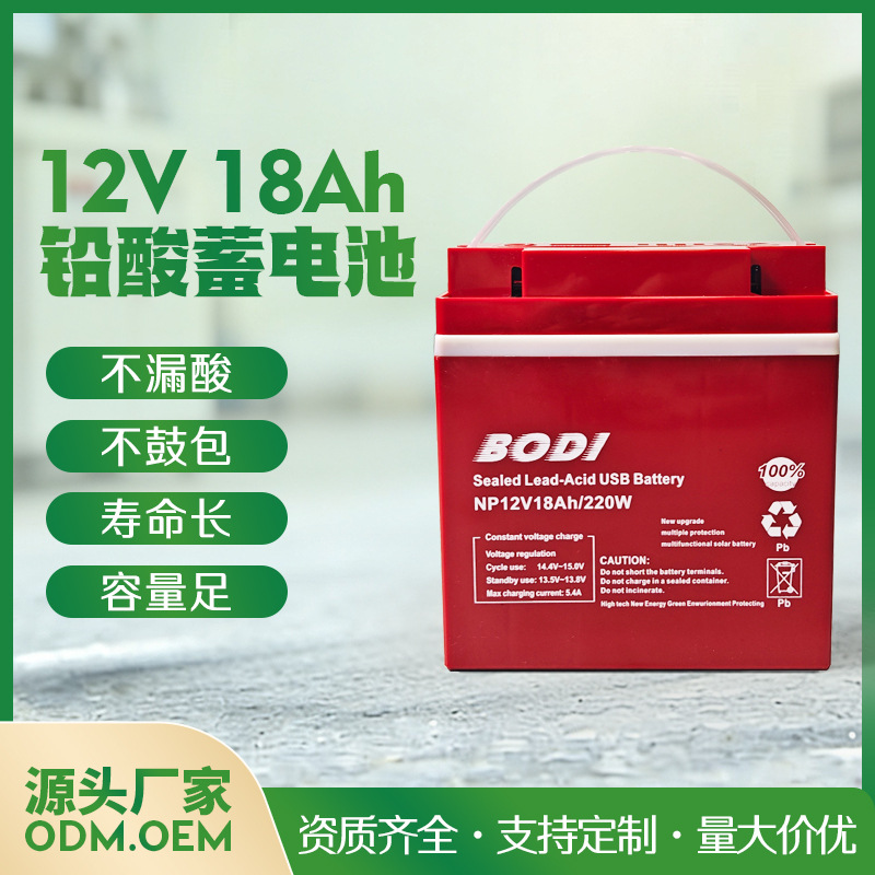 12V户外夜市摆摊电源铅酸蓄电池小功率便携式露营多功能移动电源