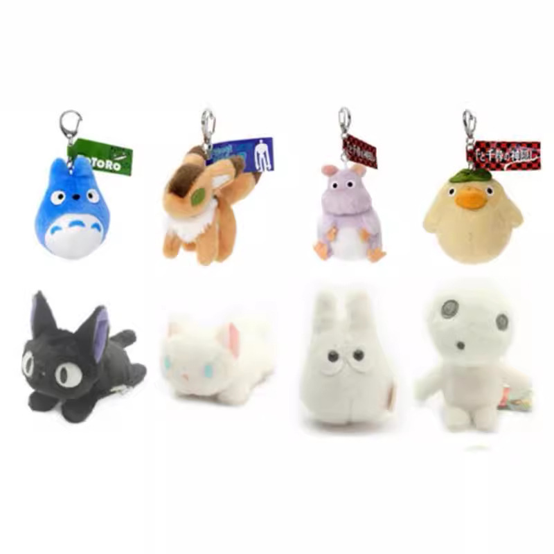 宫崎骏周边龙猫巴士黑猫琪琪龙猫毛绒公仔玩偶包包小挂件钥匙扣产品图