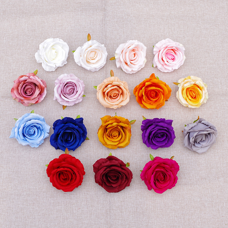 Factory wholesale wedding car decoration flowers, artificial large roses, hand-held bouquets, wedding flower materials, and artificial flower wall production Application Scenario