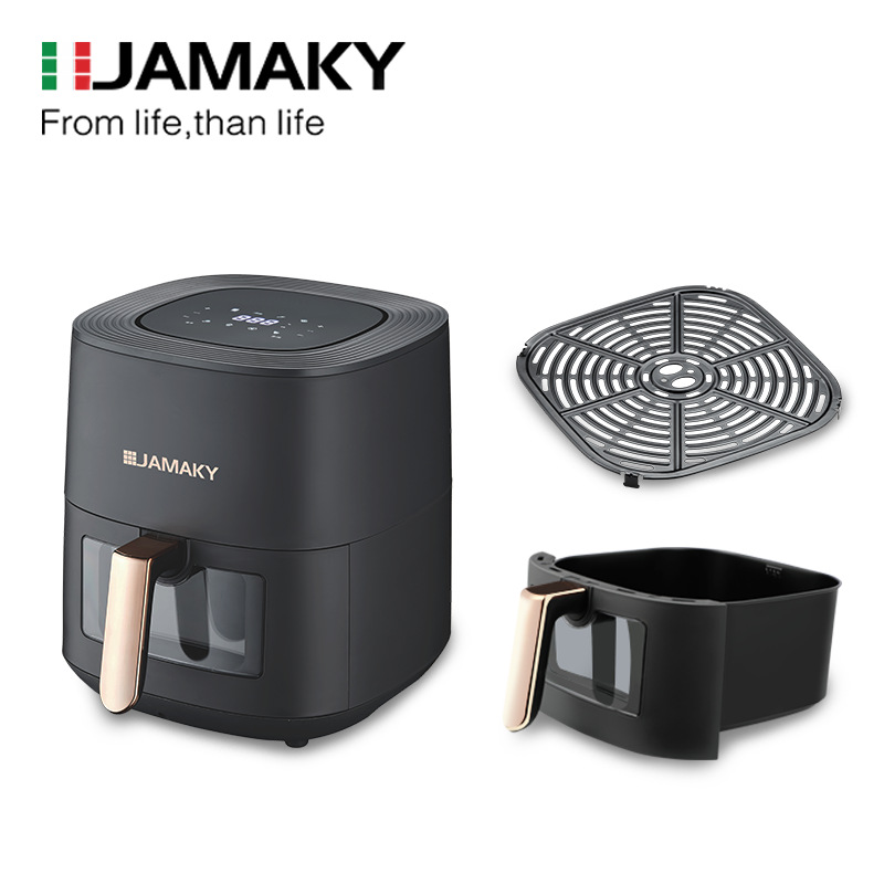 JAMAKY 空气炸锅家用小型智能LED显示屏可视无油新款大容量多功能JMK5006