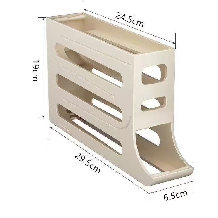 Automatic roll-off egg carton, thickened anti-breakage egg carton, household fresh-keeping storage box Item Picture