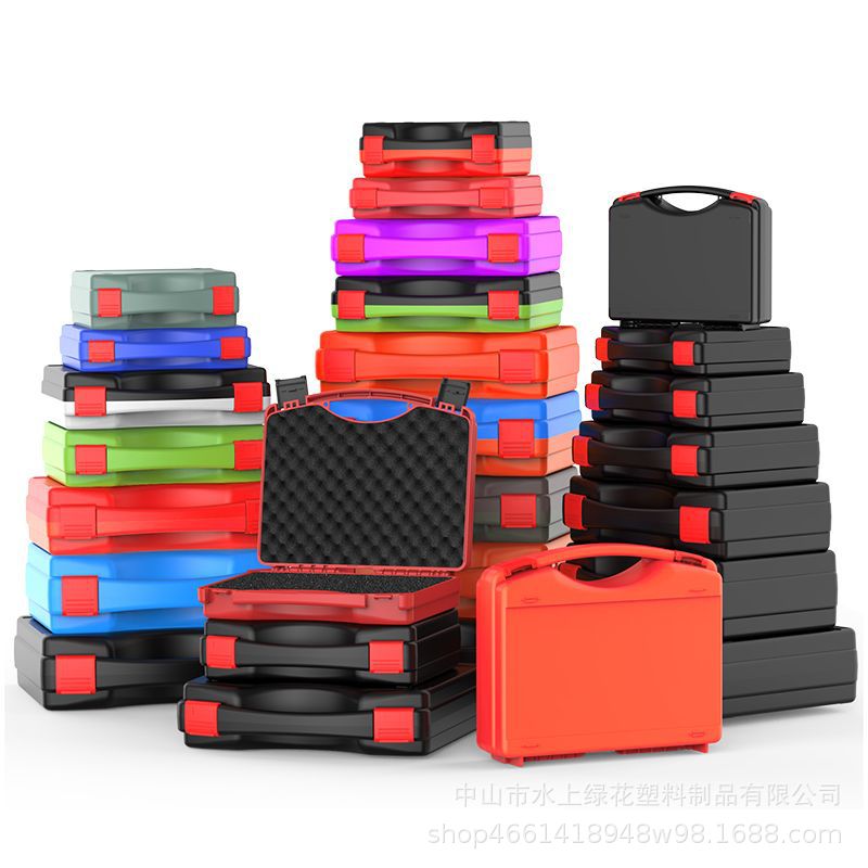 Water Green Flower 0 Series Portable pp box equipment storage box, plastic portable storage box, portable safety toolbox Item Picture