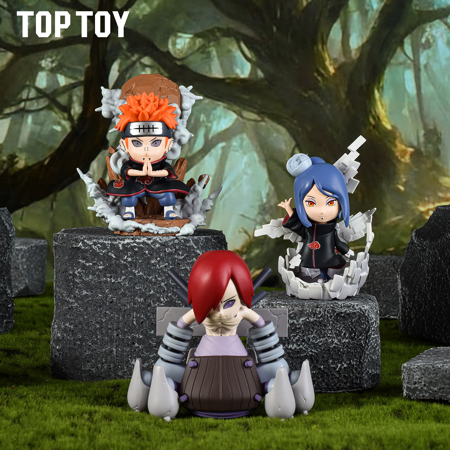 Authentic TOPTOY Naruto Akatsuki Blind Box desktop decoration birthday gift Specification image