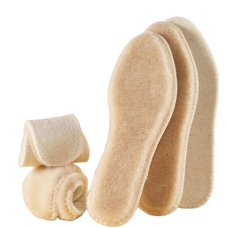 保暖鞋垫冬季加绒加厚吸汗御寒保暖鞋垫男女通用不怕冷防寒鞋垫白底实物图