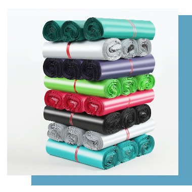 加厚全新料快递袋批发打包带子12丝服装物流包装黑白色