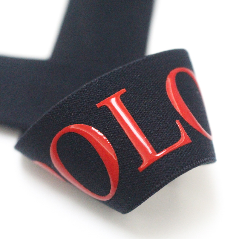 Factory-customized epoxy resin LOGO letter elastic band, silicone rubber band, underwear elastic band, waistband, anti-slip design Application Scenario