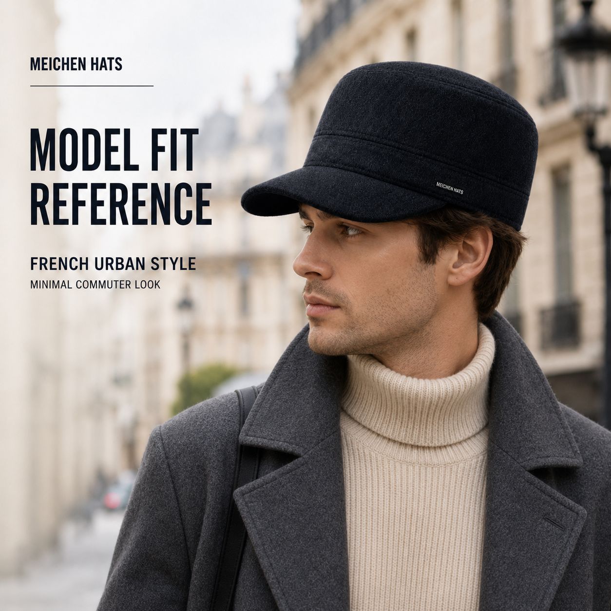Nuevo estilo sombrero de edad media hombre invierno tapa plana sombrero de protección de los oídos otoño invierno engrosado caliente abuelo viejo sombrero de algodón details Picture