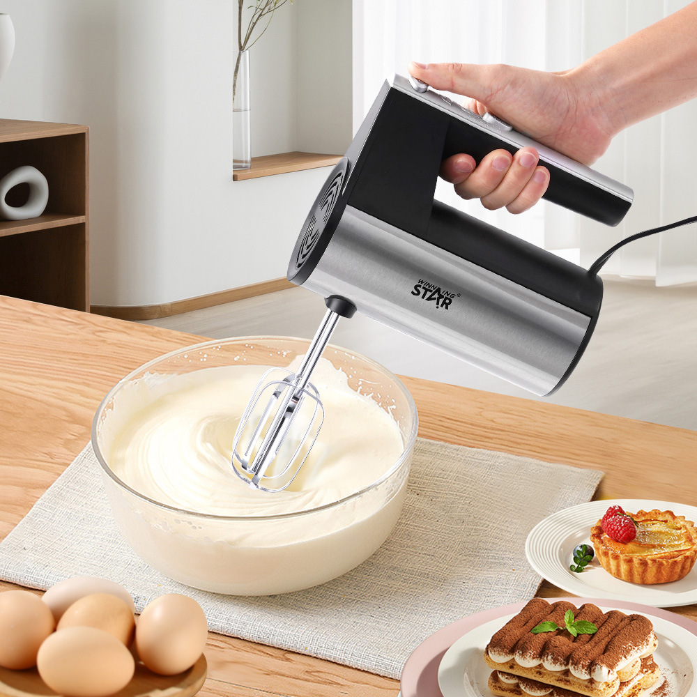 WINNINGSTAR Cross-border Household egg cream whipping Cake Baking Stirring handheld electric Egg beater Application Scenario