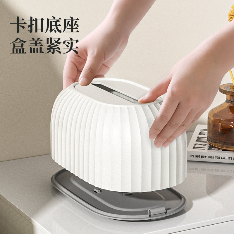 Home creative striped tissue box, living room coffee table, simple and high appearance level, tissue box, desktop decoration, tissue storage box Application Scenario