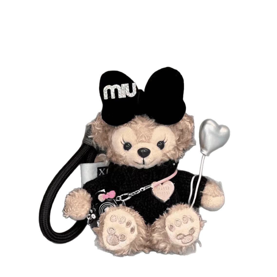Shirley Mei Princess Bag Pendant, plush toy doll, cute bear car, couple keychain pendant, best friend gift Item Picture