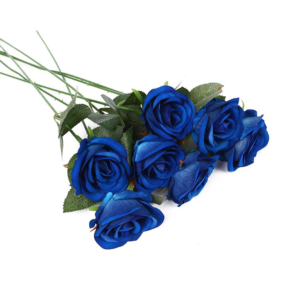 Cross-border faux velvet rose, European ins style home decor, photography, wedding decoration, multi-color artificial flowers wholesale Item Picture