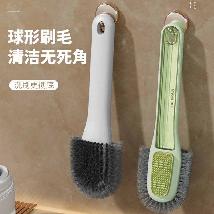 双刷头鞋刷无死角去污刷鞋专用神器不伤鞋多功能家用生胶软毛刷