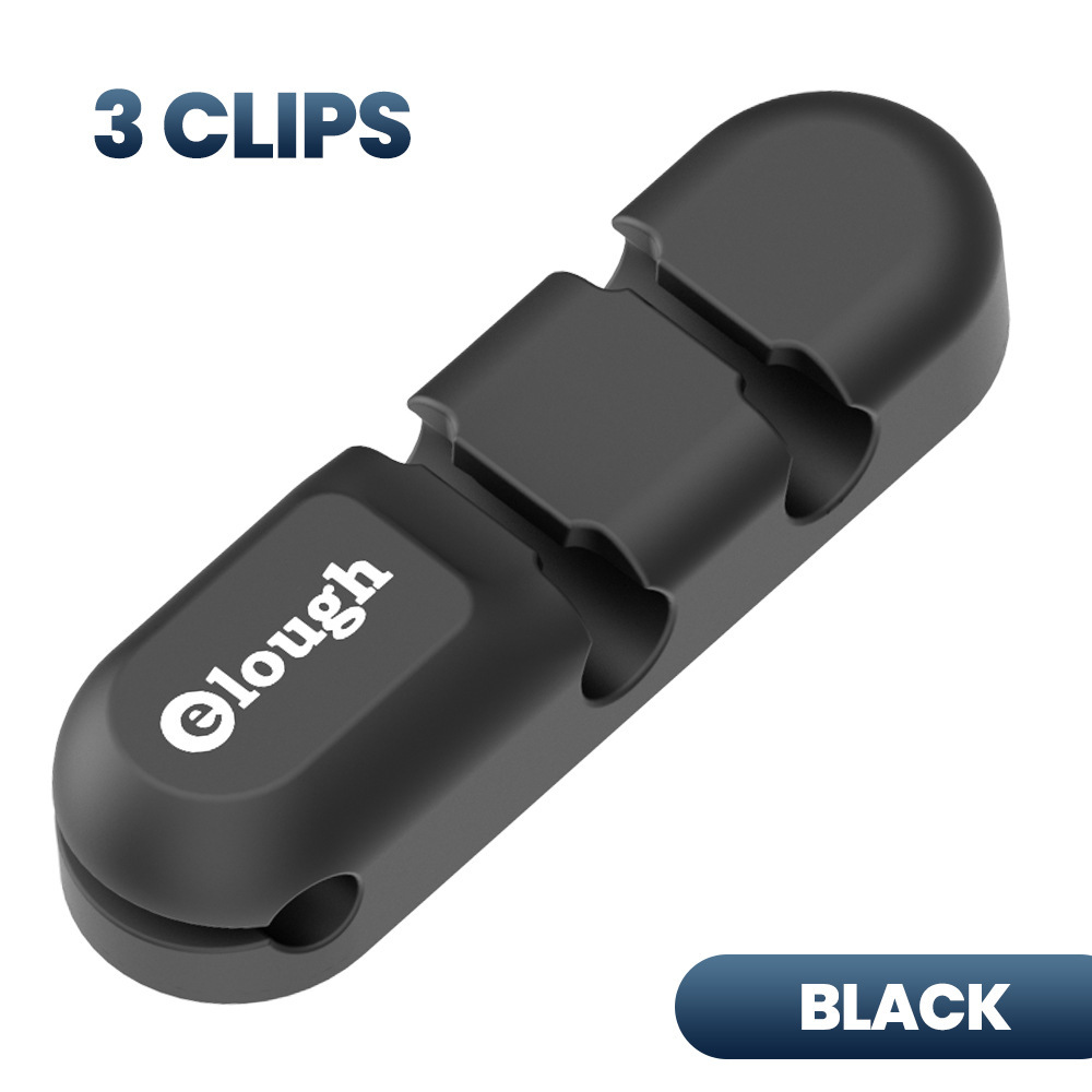 Elough desktop storage: Cable holder, charging cable holder, data cable clip, cable winder, hub, cable manager Item Picture