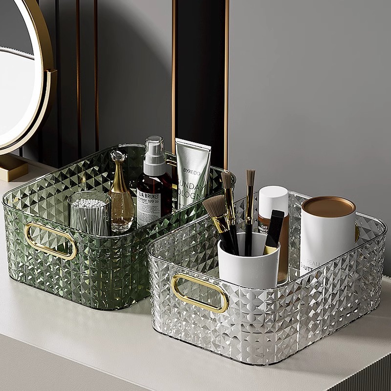 创意化妆收纳盒多功能整理盒盲盒展示架直角橱柜置物架收纳用品