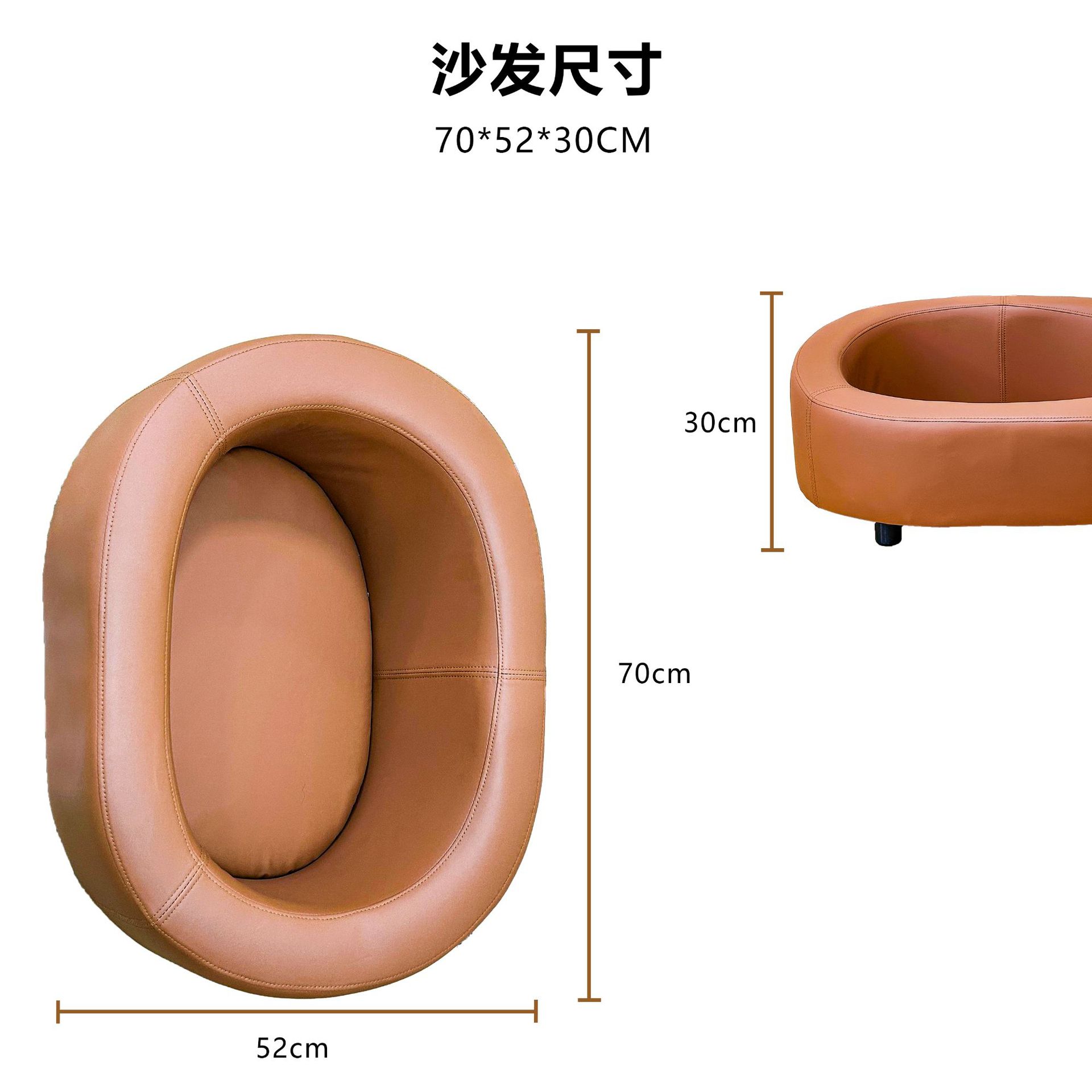 高端圆形皮质猫狗沙发四季通用狗垫子狗床猫窝猫垫子可拆洗宠物床产品图