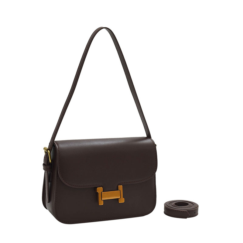 Retro small square women's bag 2025 new Spring fashionable and simple single-shoulder crossbody bag, trendy and versatile small bag Specification image