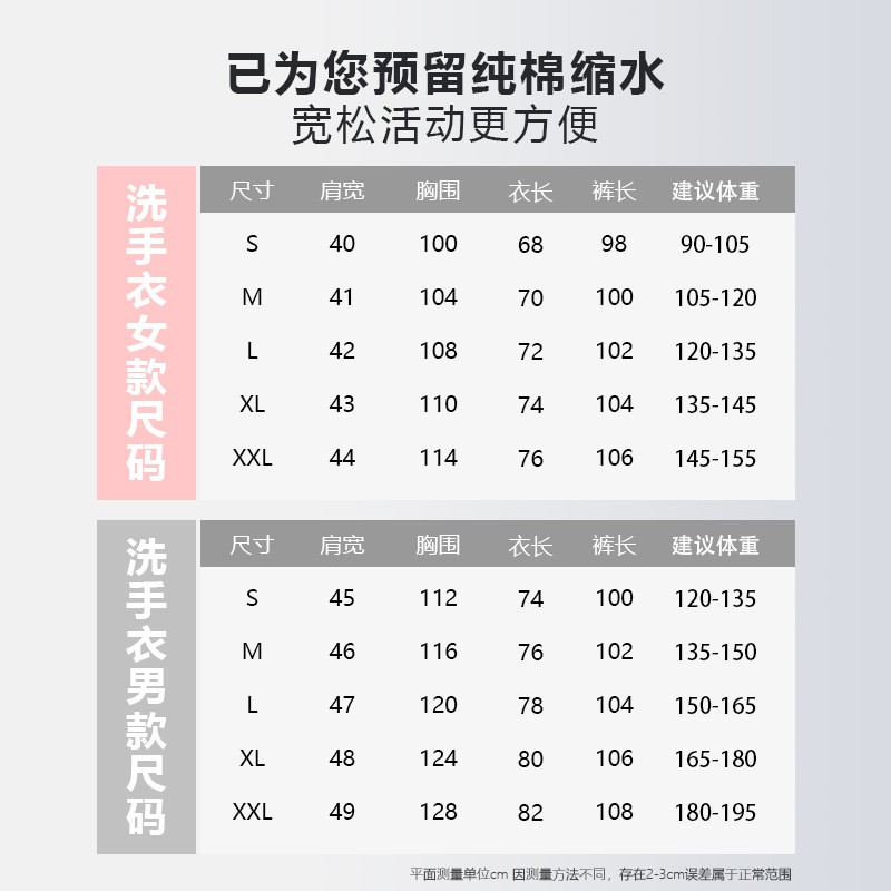 Pure cotton hand-washing clothes for men and women, short-sleeved work clothes for operating rooms, pet hospitals, dental clinics, postpartum care centers, hand-washing clothes, laboratory clothes details Picture