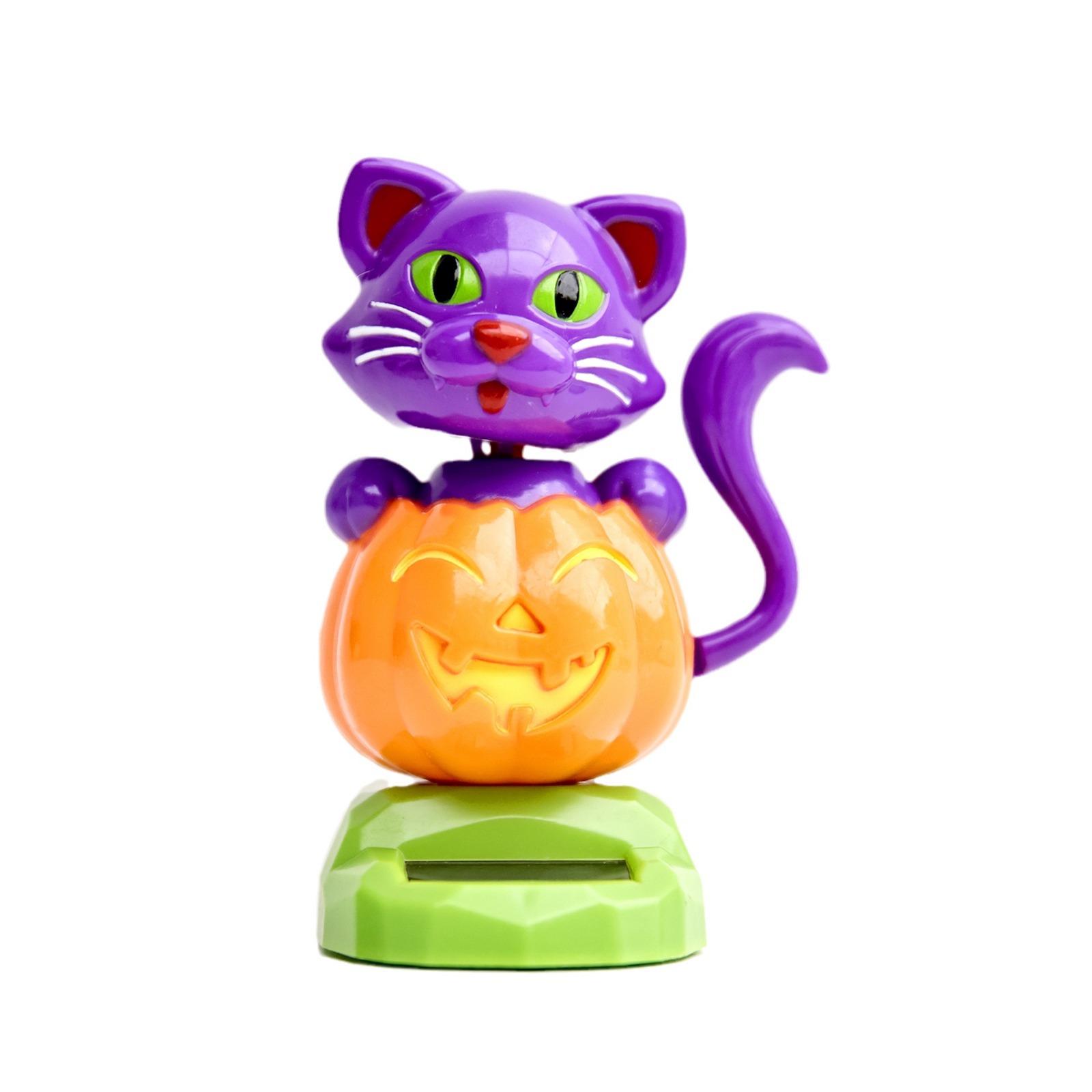 New solar-powered shaking figure Halloween Pumpkin Cat Car Ghost Festival Pumpkin Cat swing figure factory direct sales Application Scenario