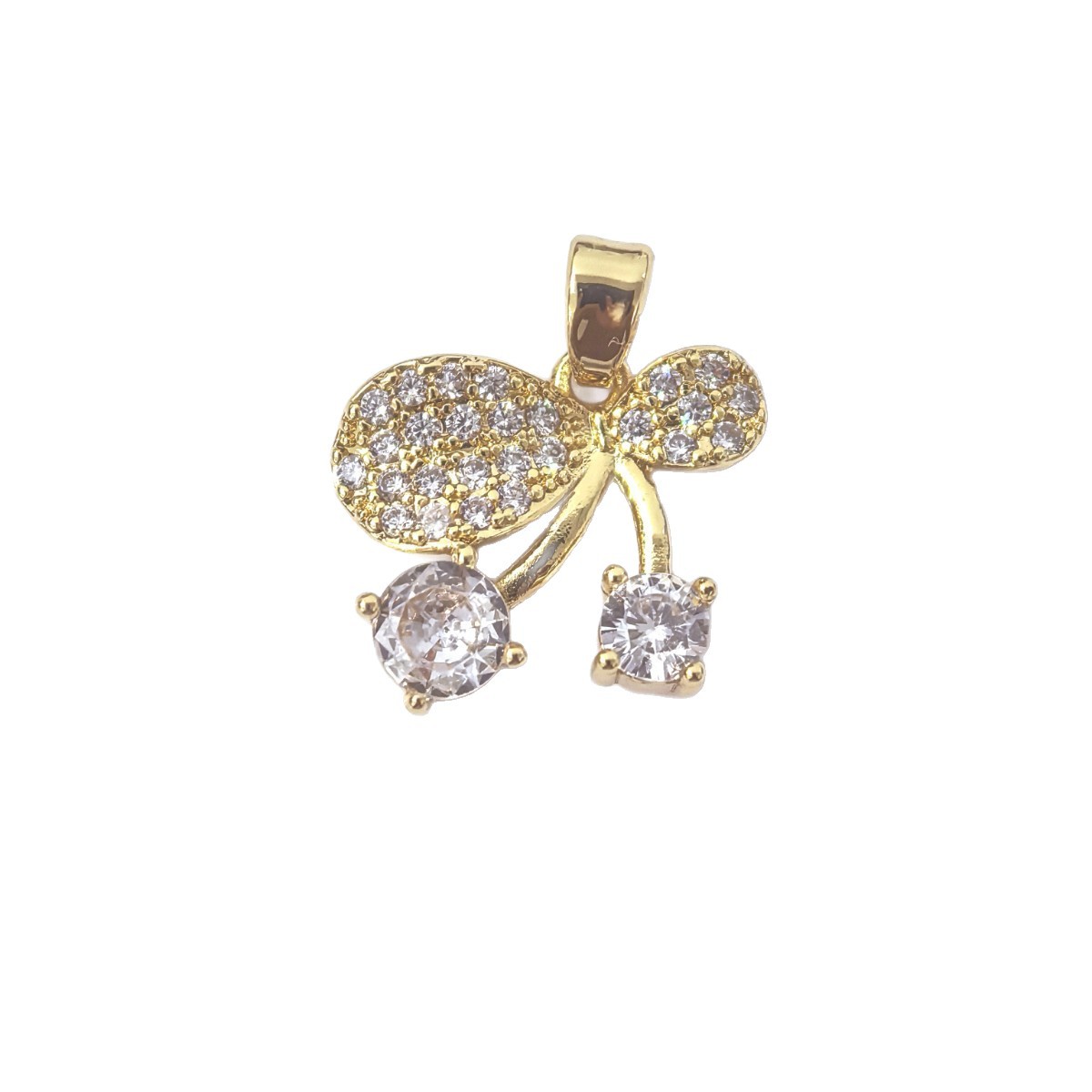 Fashionable, exquisite and small bow pendant with tassels slightly inset with zirconium, dazzling and stylish, versatile and unique earring pendant Item Picture