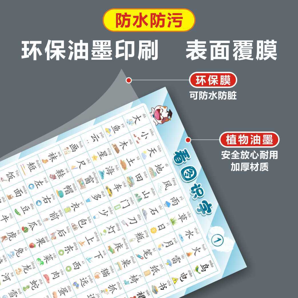 儿童挂卡识字/婴儿有声挂图/儿童立体书/星星头圈圈/我的世界细节图