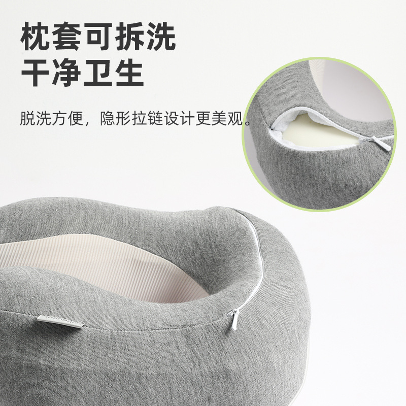 New type of memory foam U-shaped pillow detachable and washable travel pillow manufacturer wholesale slow rebound memory foam U-shaped pillow Application Scenario