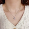 This Japanese and Korean fashion, light luxury, slightly inlaid zircon flower planet necklace is a unique and stylish design with a versatile collarbone chain accessory Specification image