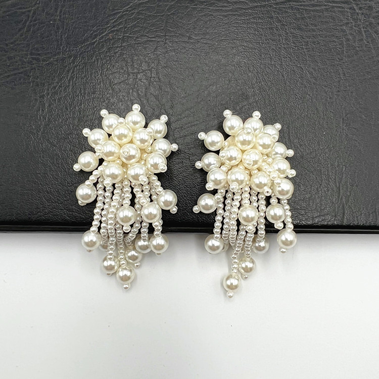 工厂直供古风珍珠流苏耳环配饰手工吊珠DIY饰品配件绣花鞋子吊坠