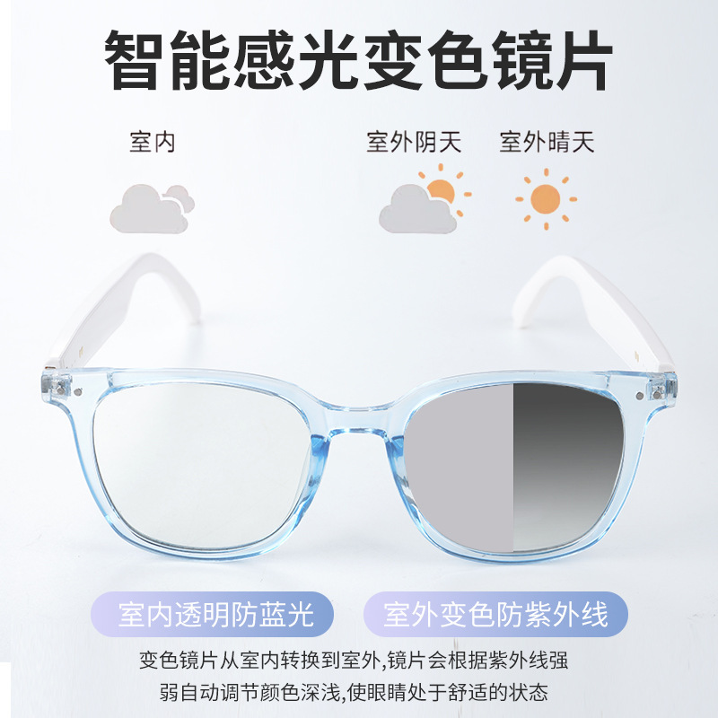 AI translation Smart Bluetooth Glasses GS07 for cycling, driving, listening to music, making calls, and changing light lenses for both indoor and outdoor factories Application Scenario