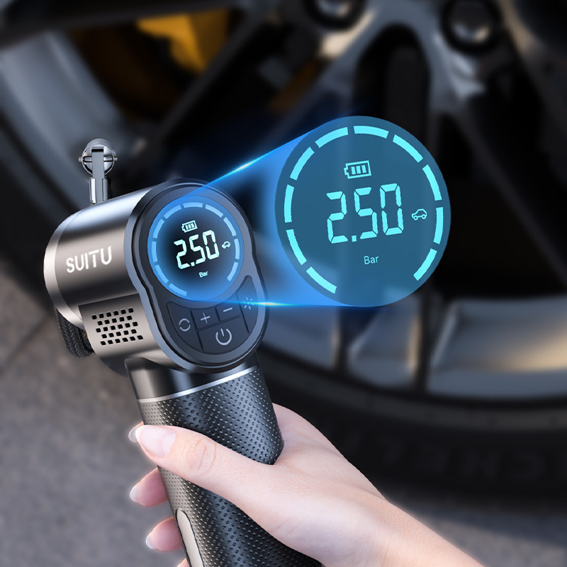 Vehicle-mounted wireless air pump, portable air pump for vehicles, automatic high-pressure air pump for electric car tires, and air injection Specification drawing