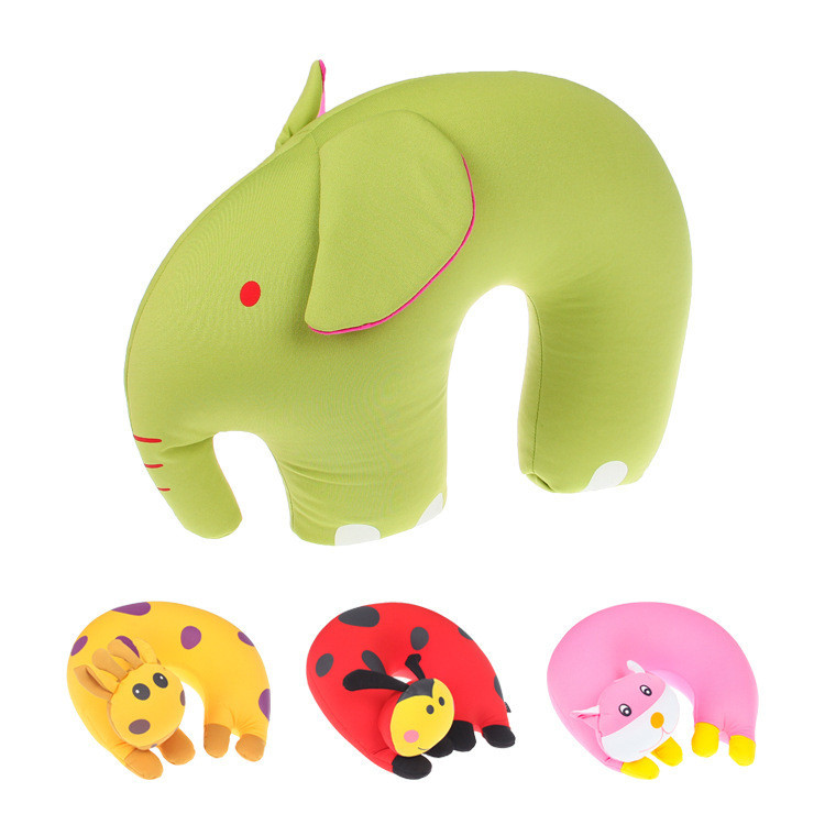 Wholesale U-shaped pillow foam particle neck protection pillow EPS eco-friendly U-shaped pillow printed, embroidered, gold-embossed LOGO, multiple styles of U-shaped details Picture