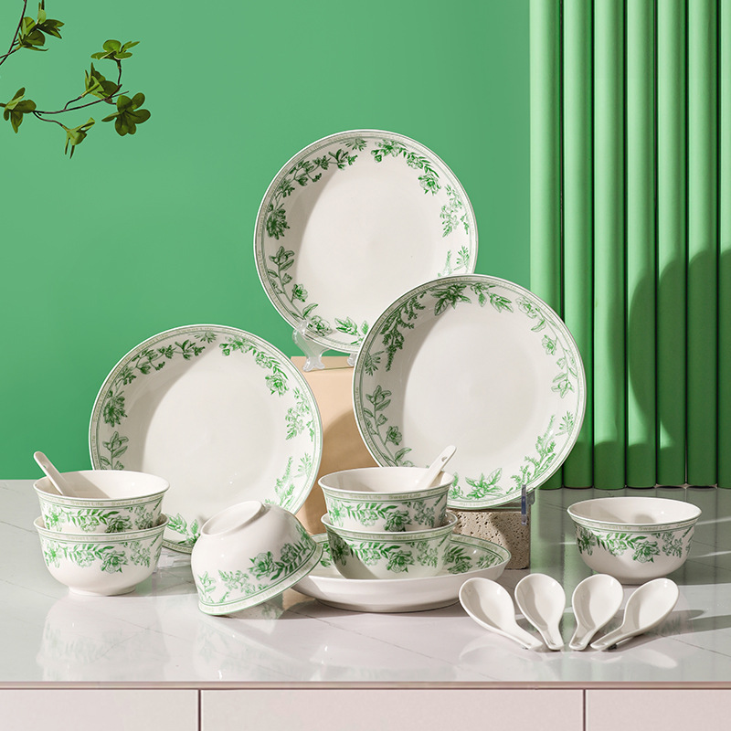 French country-style ceramic tableware set, gift bowls, plates and plates, gift box set, opening event gifts, gift-giving souvenirs Specification image