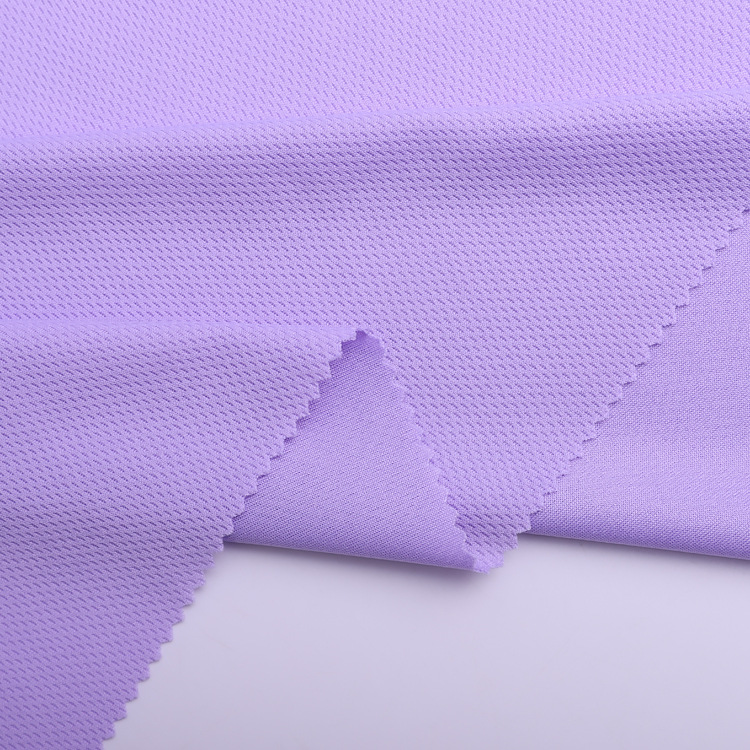 Wholesale of 75D36F knitted fabric with double-sided dyed bird's eye fabric for sportswear vests in stock