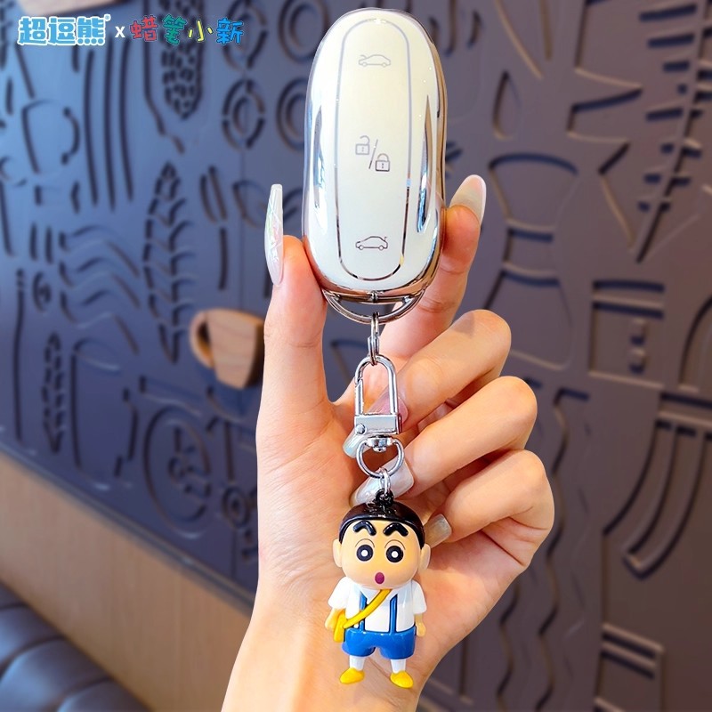 钥匙扣玻璃/钥匙扣/星星人/羊毛毡挂件/带灯章鱼钥匙扣细节图