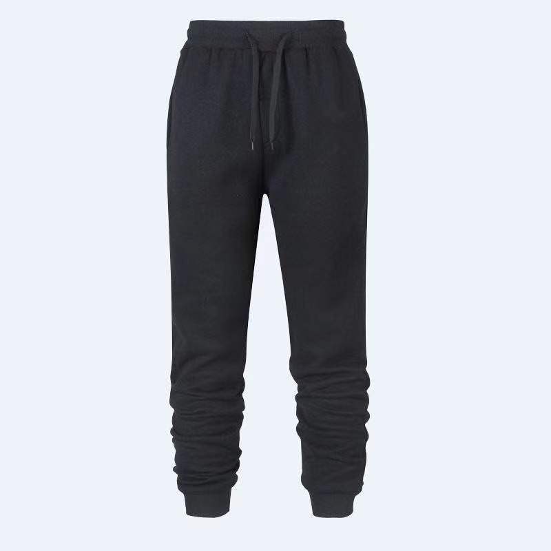 Autumn and winter fleece long pants for men's outdoor sports and fitness, European and American new thickened casual and fashionable fleece long pants details Picture