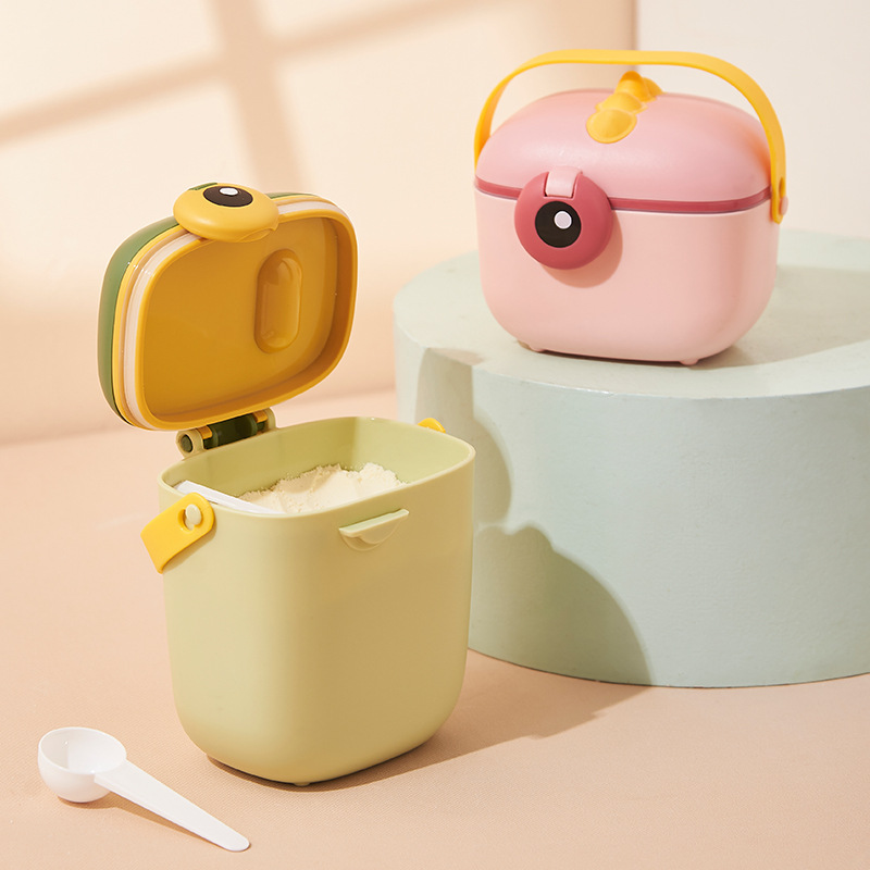 Baby milk powder box, portable hand-held for going out, large-capacity milk powder sealed storage box, complementary food box, rice powder box details Picture