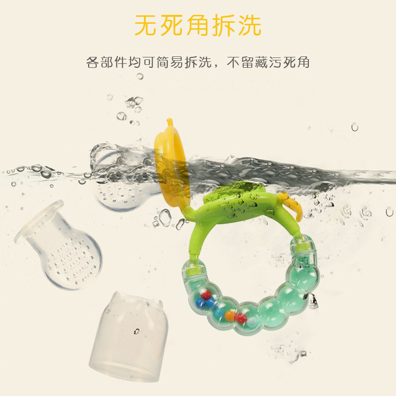 Bite Bite Joy Silicone mesh bag pacifier, fruit feeding complementary food device, children's fruit and vegetable Joy baby products wholesale Application Scenario