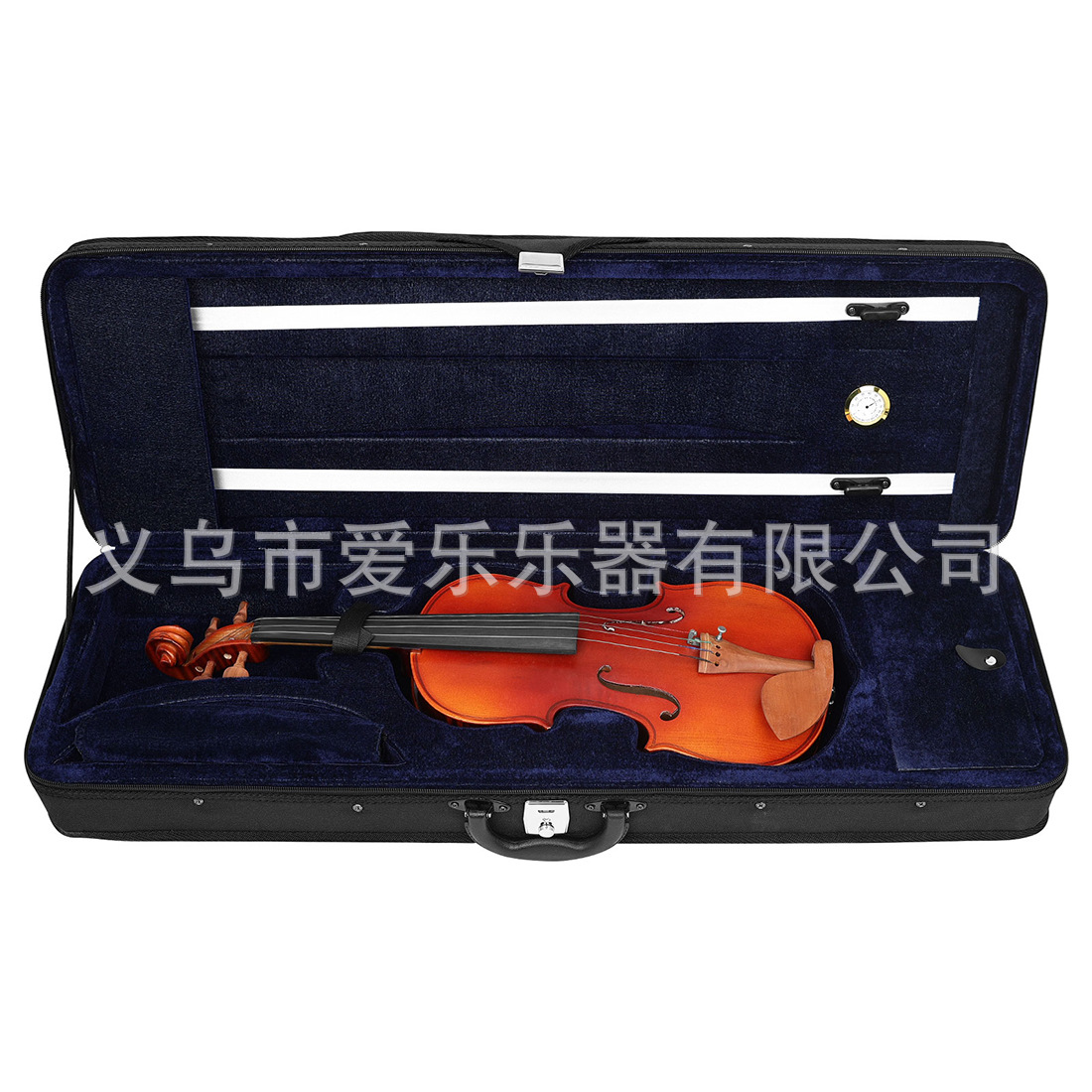 4/4 violin case, double shoulder strap, hygrometer, square box, violin protection suitcase, thickened waterproof violin case Specification image