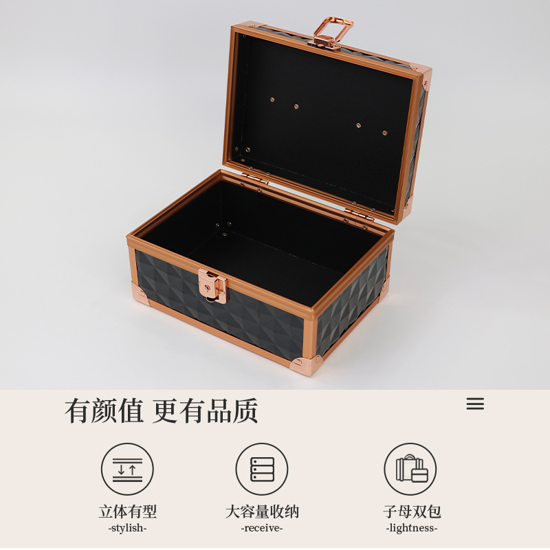 Large-capacity toolbox, foreign trade storage box, mother box, makeup, manicure, eyelash extension, tattoo, multi-functional makeup box Specification image