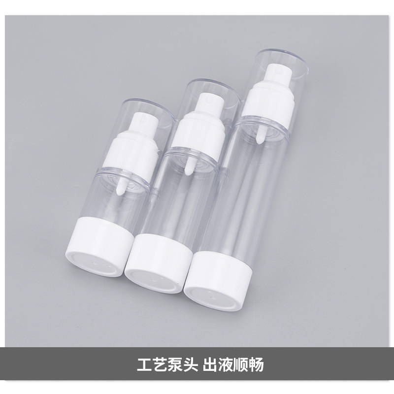 50ml plastic press-type skin care product portioning bottles, transparent plastic lotion bottles, vacuum bottles for spray essence water Specification image