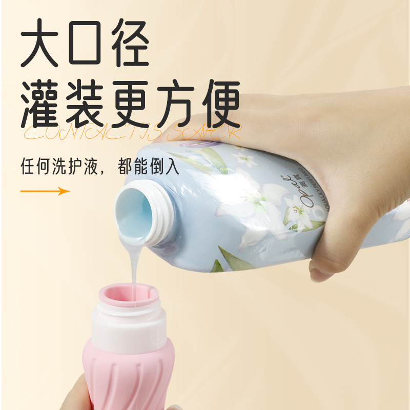 Cross-border silicone dispensing bottles, portable travel skin care cosmetics, toiletries storage bottles, baby products, eco-friendly silicone Application Scenario
