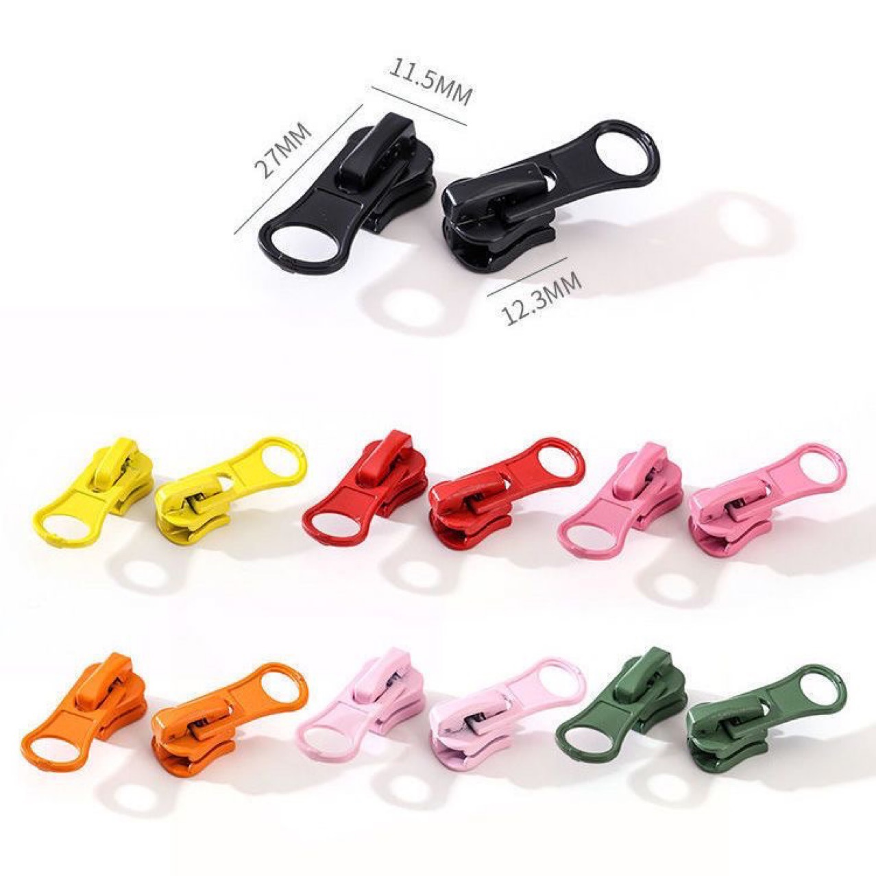No. 5 resin zipper pulls are available in stock for school uniform jackets, down jackets and other matching resin zipper pulls and self-locking pulls Application Scenario