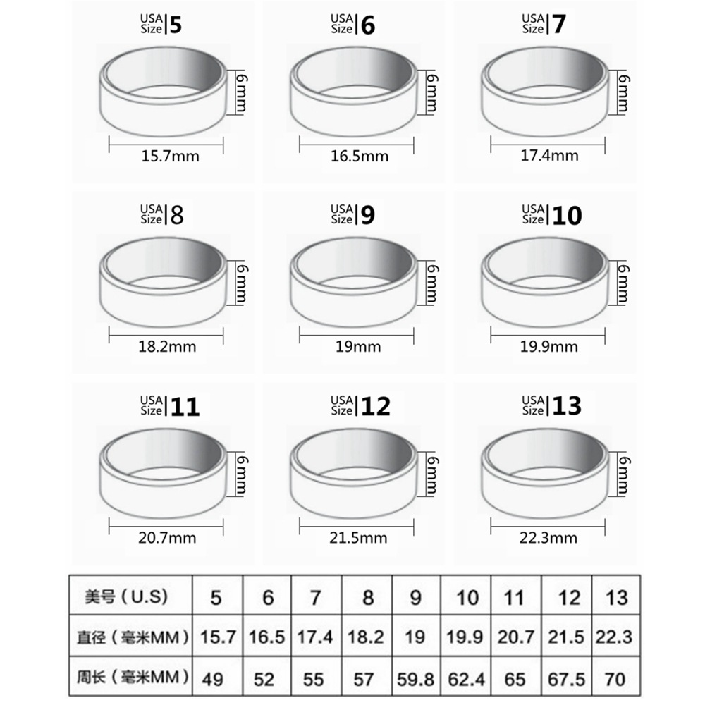 Wholesale of new European and American simple and fashionable accessories in 2024, standard US size 6MM wide middle groove stainless steel ring Application Scenario