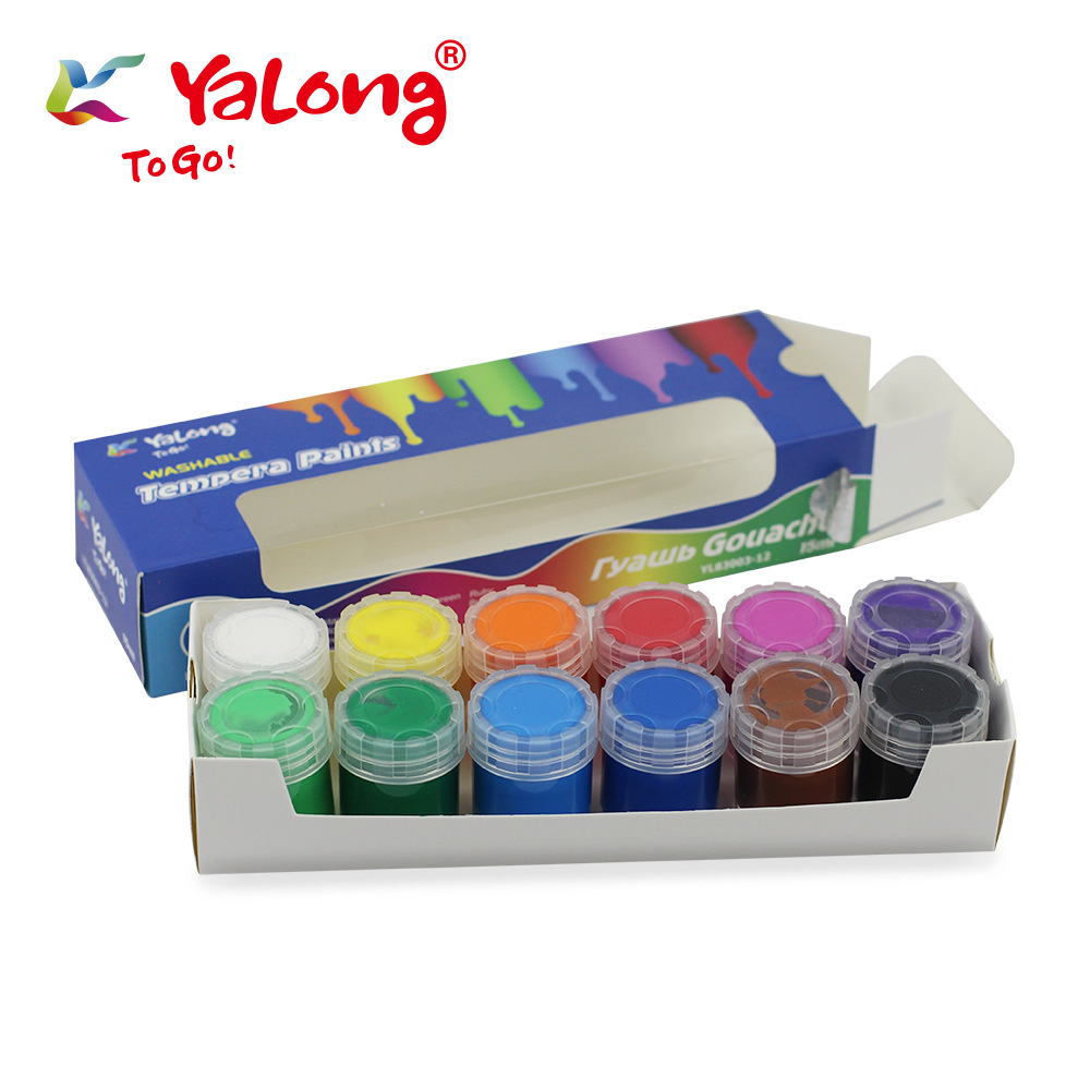 Yalong classic high durability and excellent quality pigments are washable and suitable for drawing, painting and graffiti