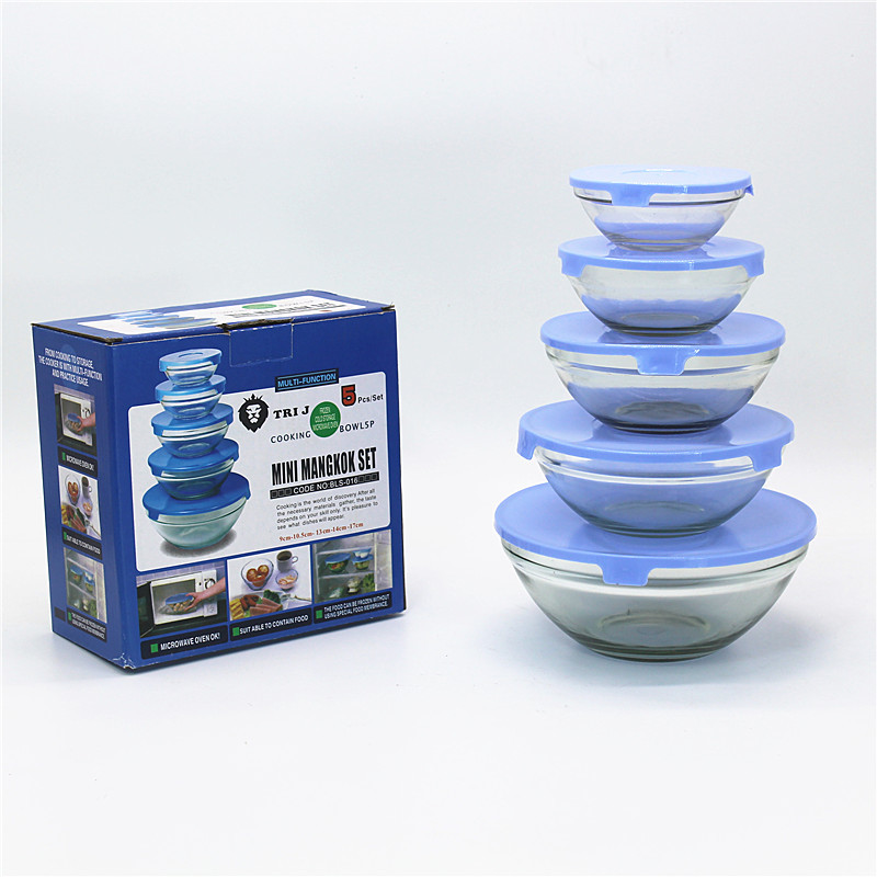 Chinese-style 808 fresh-keeping bowl with lid, transparent glass bowl, instant noodle salad bowl, event opening gift, casual gift Application Scenario