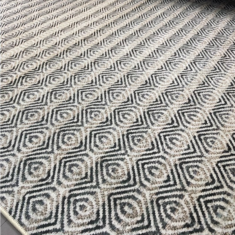 现代法式地毯客厅极简卧室高级棋盘格公寓 Item Picture