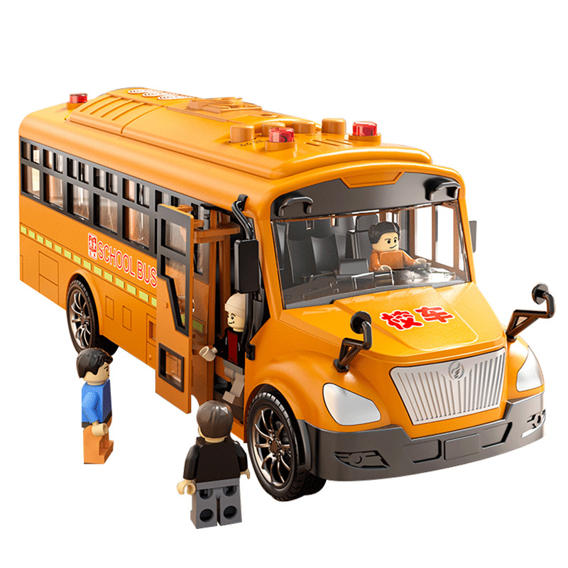 New children's school bus toy simulation bus, large school bus, baby boy car, 3 to 6 years old Item Picture